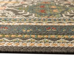 Charcoal Diamond Nile Indoor/Outdoor Runner, 1X7-Kirkland's Home Fashion