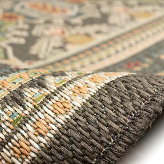 Charcoal Diamond Nile Indoor/Outdoor Runner, 1X7-Kirkland's Home Fashion