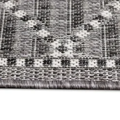 Charcoal Geo Lattice Outdoor Area Rug, 7X9-Kirkland's Home Discount