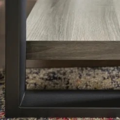 Charcoal Industrial Metal And Wood Accent Table-Kirkland's Home Clearance