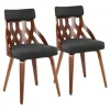 Charcoal Lattice Back 2-Pc. Dining Chair Set-Kirkland's Home Store