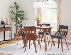 Charcoal Lattice Back 2-Pc. Dining Chair Set-Kirkland's Home Store