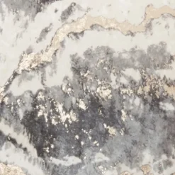 Charcoal Metallic Marble Swirl Throw Pillow-Kirkland's Home Best