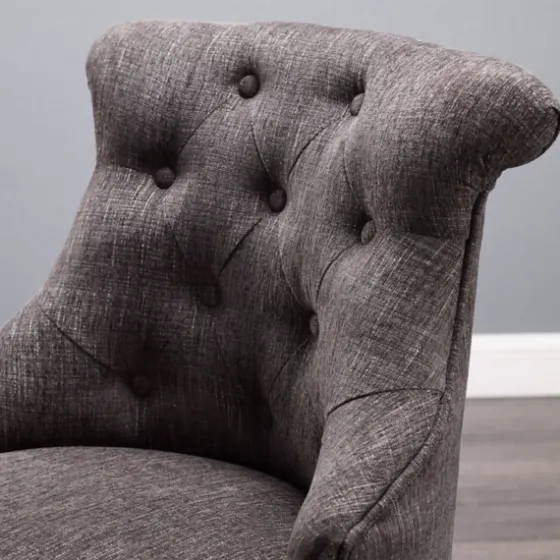 Charcoal Miller Tufted Office Chair-Kirkland's Home Fashion