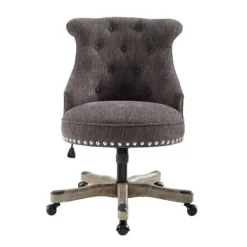 Charcoal Miller Tufted Office Chair-Kirkland's Home Fashion