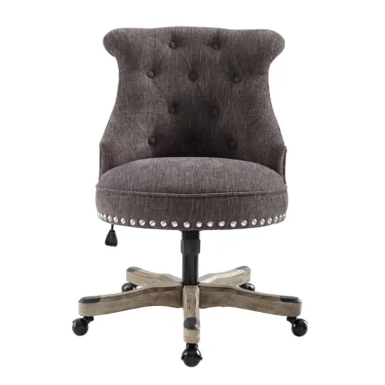 Charcoal Miller Tufted Office Chair-Kirkland's Home Fashion