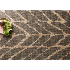Charcoal Mocha Chevron Outdoor Area Rug, 7X10-Kirkland's Home Best Sale