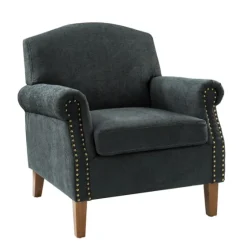 Charcoal Nailhead Trim Armchair-Kirkland's Home Outlet