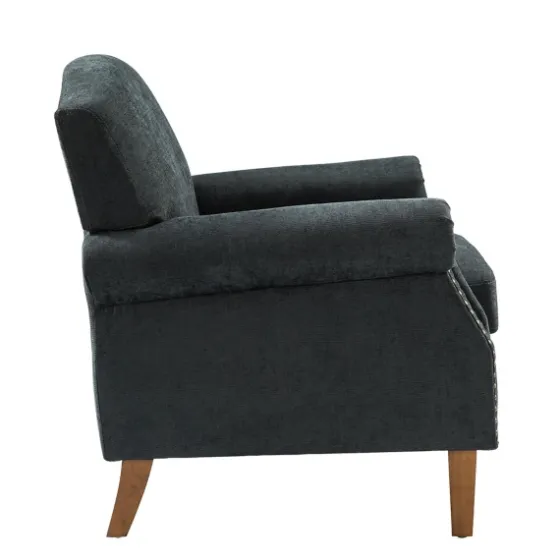 Charcoal Nailhead Trim Armchair-Kirkland's Home Outlet
