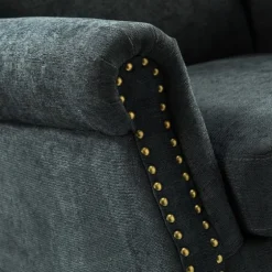 Charcoal Nailhead Trim Armchair-Kirkland's Home Outlet