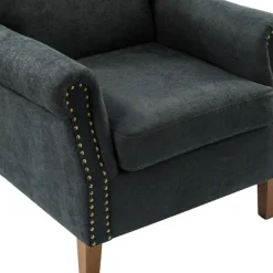 Charcoal Nailhead Trim Armchair-Kirkland's Home Outlet