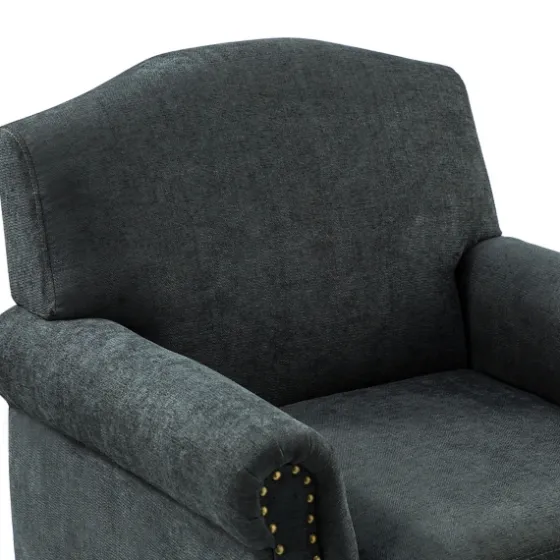 Charcoal Nailhead Trim Armchair-Kirkland's Home Outlet