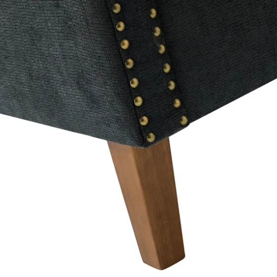 Charcoal Nailhead Trim Armchair-Kirkland's Home Outlet