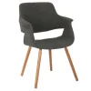 Charcoal Open Back Midcentury Accent Chair-Kirkland's Home Best Sale