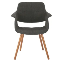Charcoal Open Back Midcentury Accent Chair-Kirkland's Home Best Sale