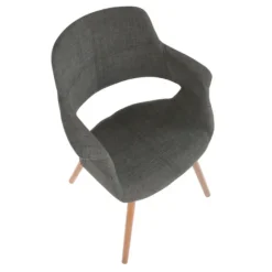 Charcoal Open Back Midcentury Accent Chair-Kirkland's Home Best Sale
