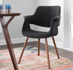 Charcoal Open Back Midcentury Accent Chair-Kirkland's Home Best Sale