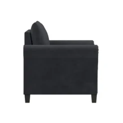 Charcoal Rolled Arms Upholstered Accent Chair-Kirkland's Home Online