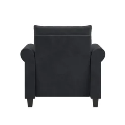 Charcoal Rolled Arms Upholstered Accent Chair-Kirkland's Home Online
