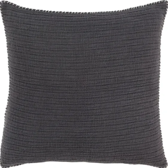 Charcoal Subtle Striped Oversized Pillow-Kirkland's Home Shop