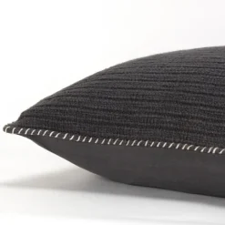 Charcoal Subtle Striped Oversized Pillow-Kirkland's Home Shop