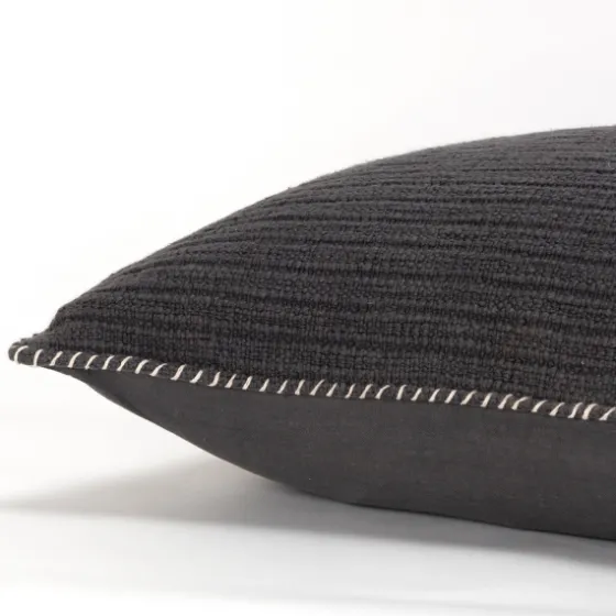 Charcoal Subtle Striped Oversized Pillow-Kirkland's Home Shop