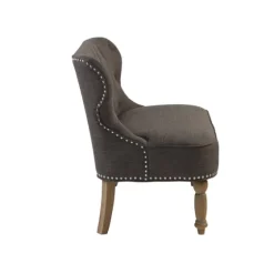 Charcoal Tufted Upholstered Settee-Kirkland's Home Clearance
