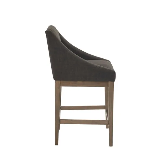 Charcoal Upholstered Seat Counter Stool-Kirkland's Home Shop