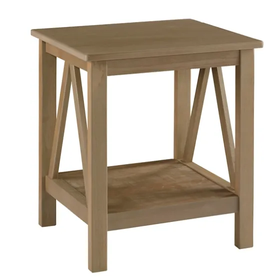 Charleston Rustic Gray Accent Table-Kirkland's Home Best Sale