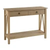 Charleston Rustic Gray Console Table With Shelf-Kirkland's Home Cheap