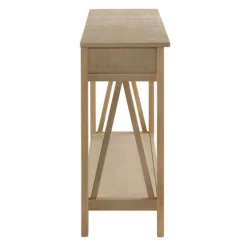 Charleston Rustic Gray Console Table With Shelf-Kirkland's Home Cheap