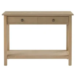 Charleston Rustic Gray Console Table With Shelf-Kirkland's Home Cheap