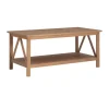 Charleston Rustic Gray Coffee Table With Shelf-Kirkland's Home Outlet