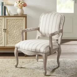 Chaucer Stripe Accent Chair-Kirkland's Home Shop