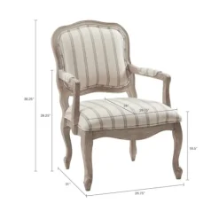 Chaucer Stripe Accent Chair-Kirkland's Home Shop