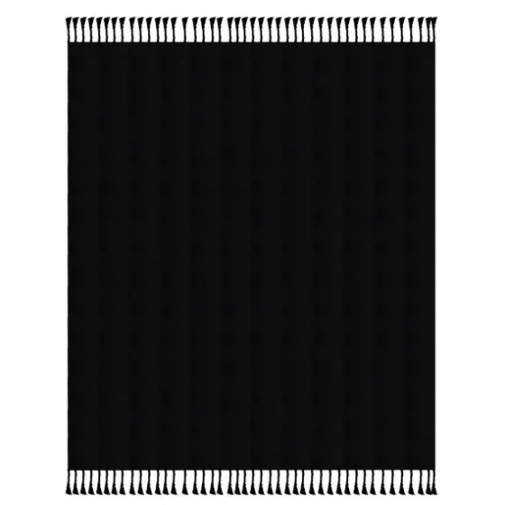 Checkered Weave Fringe Throw-Kirkland's Home Cheap