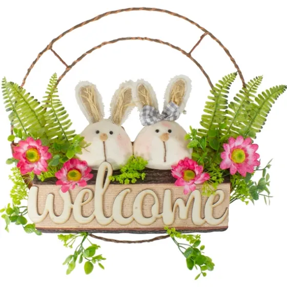 Cheerful Bunny Welcome Easter Wreath-Kirkland's Home Cheap