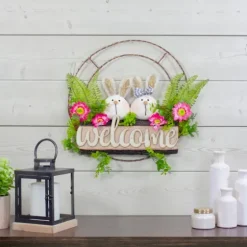 Cheerful Bunny Welcome Easter Wreath-Kirkland's Home Cheap