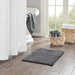 Chenille Chain Stitched Bath Mat, 30 In.-Kirkland's Home Best Sale