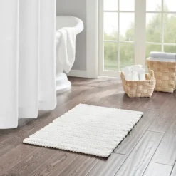 Chenille Chain Stitched Bath Mat, 40 In.-Kirkland's Home Best Sale