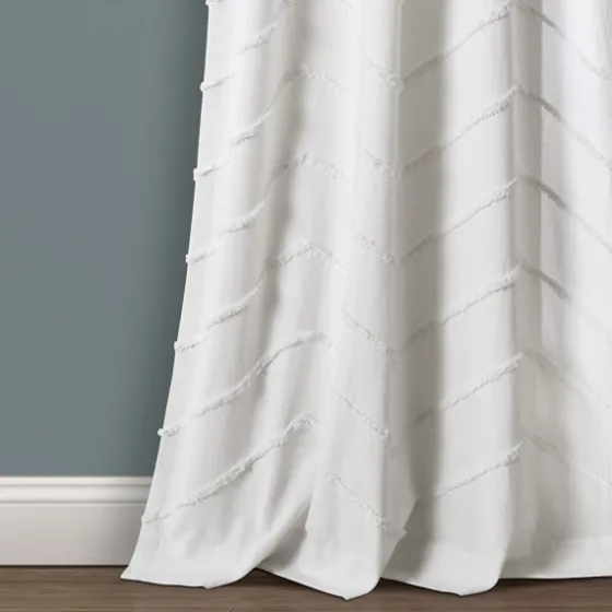 Chenille Chevron Curtain Panel Set, 84 In.-Kirkland's Home Cheap