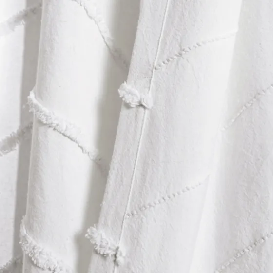 Chenille Chevron Curtain Panel Set, 84 In.-Kirkland's Home Cheap