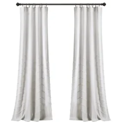 Chenille Chevron Curtain Panel Set, 84 In.-Kirkland's Home Cheap
