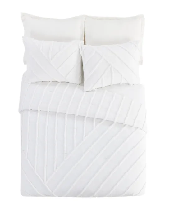 Chenille Chevron 3-Pc. King Comforter Set-Kirkland's Home Hot