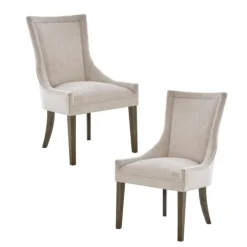 Chenille Curved Back Dining Chairs, Set Of 2-Kirkland's Home Discount
