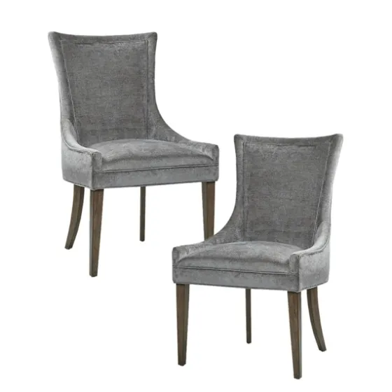 Chenille Curved Back Dining Chairs, Set Of 2-Kirkland's Home Best Sale