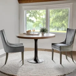 Chenille Curved Back Dining Chairs, Set Of 2-Kirkland's Home Best Sale