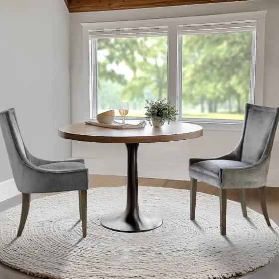 Chenille Curved Back Dining Chairs, Set Of 2-Kirkland's Home Best Sale