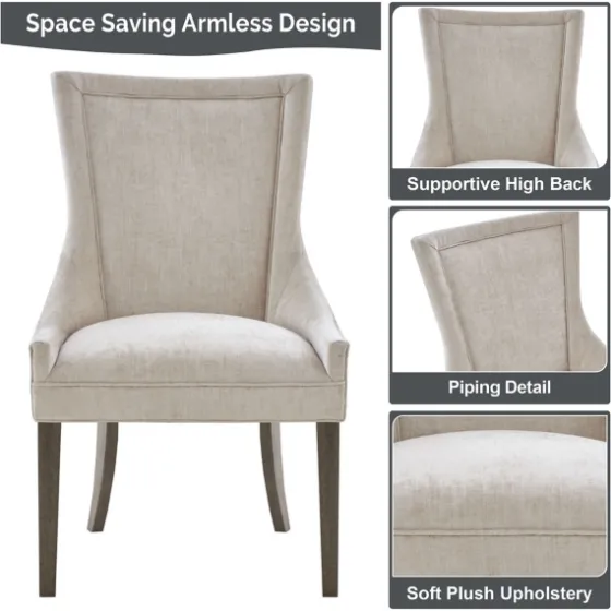 Chenille Curved Back Dining Chairs, Set Of 2-Kirkland's Home Best Sale