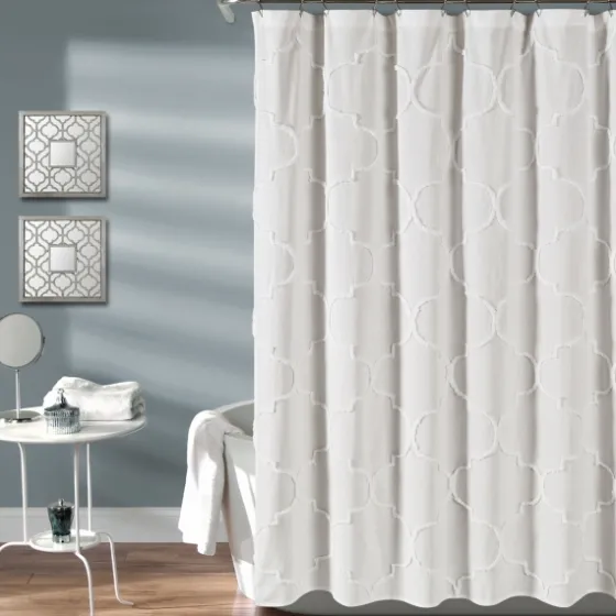 Chenille Trellis Shower Curtain-Kirkland's Home Cheap